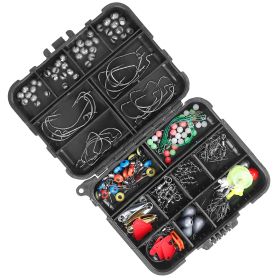 188Pcs Fishing Accessory Kit Portable Fishing Set Including Jig Hooks Sinker Weights Spoon Lure Removable Split Shot With Tackle Box