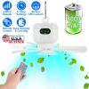 2 In 1 Portable Camping Fan with LED Lantern 8000mAh Battery Powered Tent Fan with Carabiner Digital Display 4 Speeds 4 Timer Settings for Camping Can