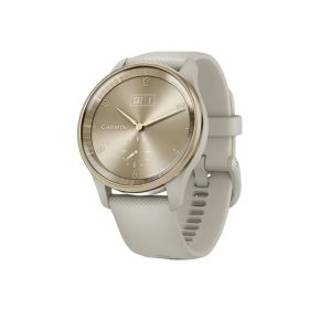 GARMIN (R) VIVOMOVE TREND HYBRID SMARTWATCH (Cream Gold)