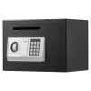 0.6 Cubic Feet Drop Safe, Drop Slot Safe Box with Password and Turn Knob, Heavy Duty Compact Cash Depository Box with a Front Lock Slot for Cash