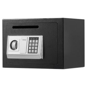 0.6 Cubic Feet Drop Safe, Drop Slot Safe Box with Password and Turn Knob, Heavy Duty Compact Cash Depository Box with a Front Lock Slot for Cash