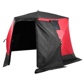 VEVOR 6-8 Person Outdoor Portable Ice Shelter Pop-Up Ice Fishing Shanty Tent
