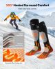 VEVOR Heated Socks, Small Size, 5000mAh Battery Rechargeable Heating Socks with 4 Heating Levels, Electric Heated Sock with APP Control for Men Women