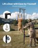 VEVOR Truck Hitch Game Hoist, 600 lbs Load Capacity, Hunting Deer Hoist with 2-inch Receiver, 360-Degree Swivel Shaft & Adjustable Height