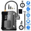 150PSI Cordless Tire Inflator with Car Charger Digital Air Compressor with LED Light Emergency Power Bank for Cars Motorcycles Bicycles Balls