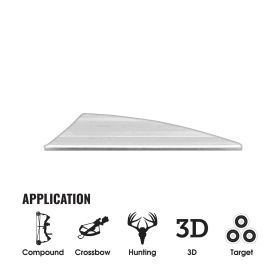 Tac Vanes Driver 2.75" Vane - White (100 pack)