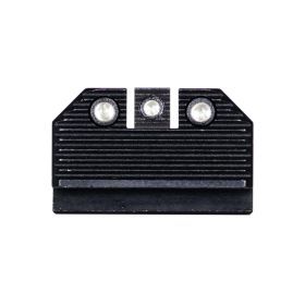 Night Fision Optics-Ready Stealth Series for Glock 42/43/43X MOS Black Front Ring/Black Rear