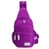 Unisex Sling Backpack Nylon Chest Shoulder Crossbody Bag Travel Sports Cycle Knapsack