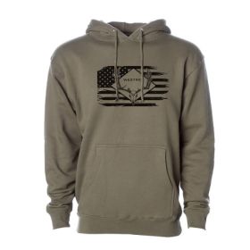 Army colored skull buck hoodie (Small: XXL)